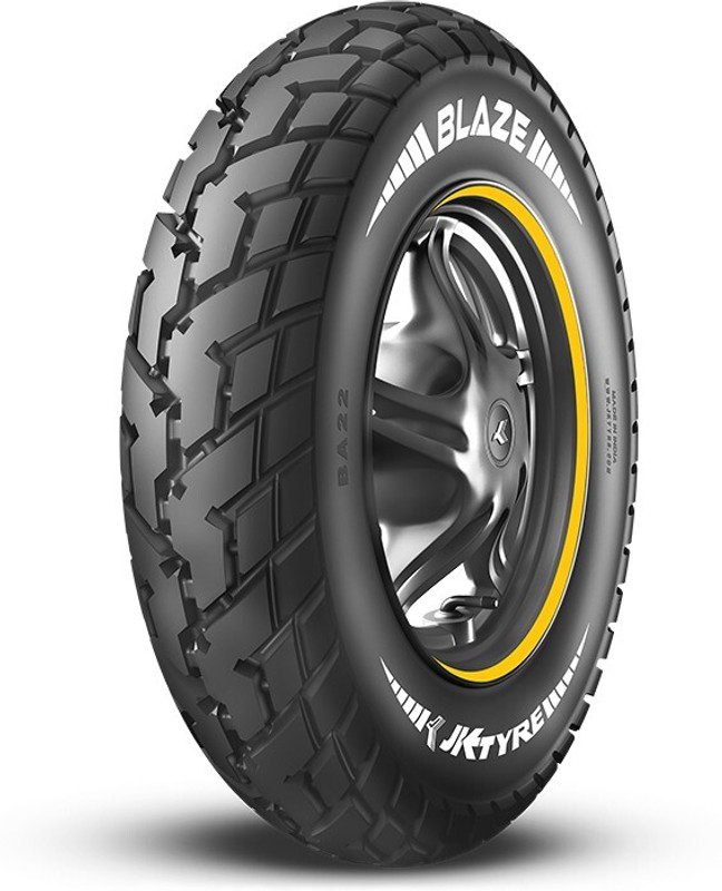JK TYRE 1S15290A12540JA210BLAZE BA21 90/100-10 Front & Rear Two Wheeler Tyre(Dual Sport, Street, Offroad Knobbies, Tube Less)