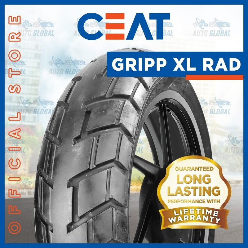 CEAT 160/60-R17 GRIPP XL RAD 160/60-R17 ( UPSIZE FOR 150/60-R17 ) GRIPP XL RAD Rear Two Wheeler Tyre(Racing Slicks, Street, Offroad Knobbies, Tube Less)