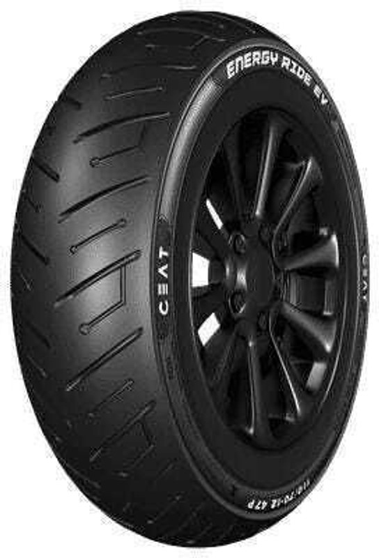 CEAT With Doorstep Installation 110/70-12 ENERGY RIDE EV TUBELESS TYRE | FRONT/REAR 110/70-12 Front & Rear Two Wheeler Tyre(Street, Tube Less)