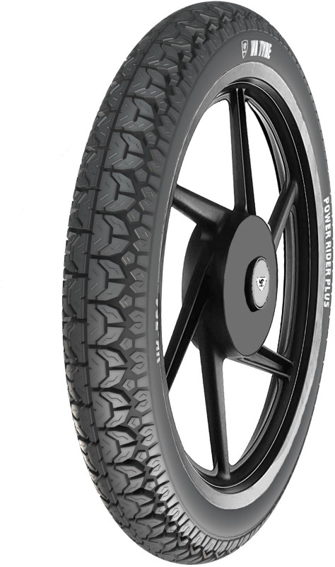 VK TYRE POWER RIDER PLUS 3.00-17 Rear Two Wheeler Tyre(Street, Dual Sport, Tube)