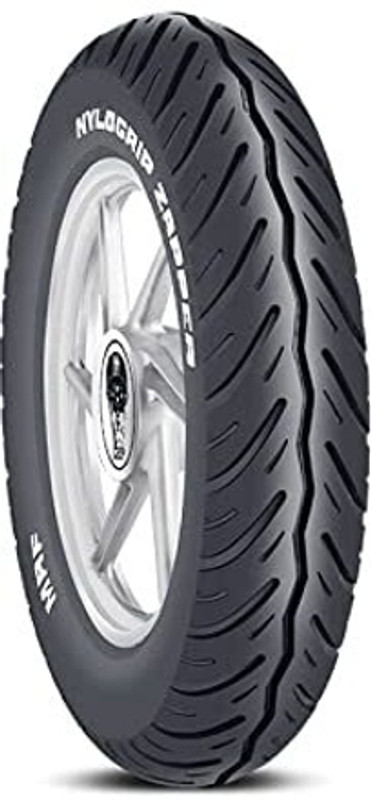 MRF Nylogrip Zapper N4 90/100-10 53J Tubeless Scooter Tyre 2 Wheeler Tyre(N4 90/100-10 53J, Tube Less)
