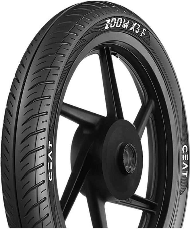 CEAT 80/100-17 ZOOM X3 F 46P TUBELESS 80/100-17 Front Two Wheeler Tyre(Street, Tube Less)