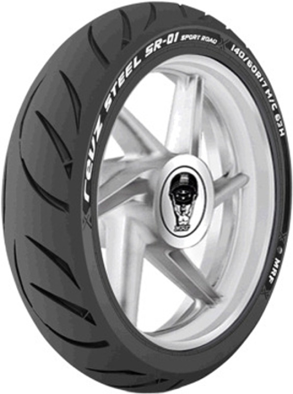 MRF 140/60 R17 63H Revz STEEL SPORT Radial ( New model ) 140/60 R17 Rear Two Wheeler Tyre(Dual Sport, Racing Slicks, Tube Less)