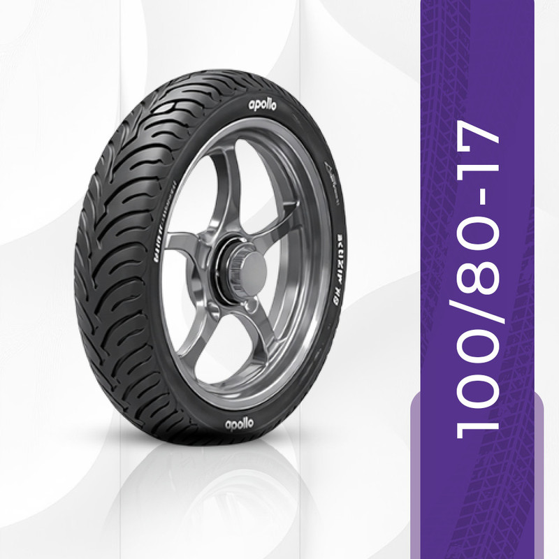 Apollo 100/80-17 ActiZip F5 Tubeless 100/80-17 Front Two Wheeler Tyre(Dual Sport, Tube Less)
