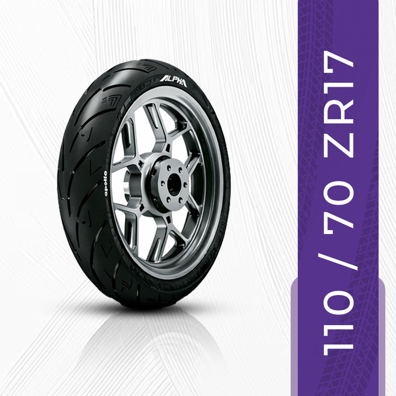 Apollo H1 110/70ZR17 54W Steel Belted Radial Tubeless Front Tyre H1 110/70ZR17 54W Front Two Wheeler Tyre(Street, Tube Less)