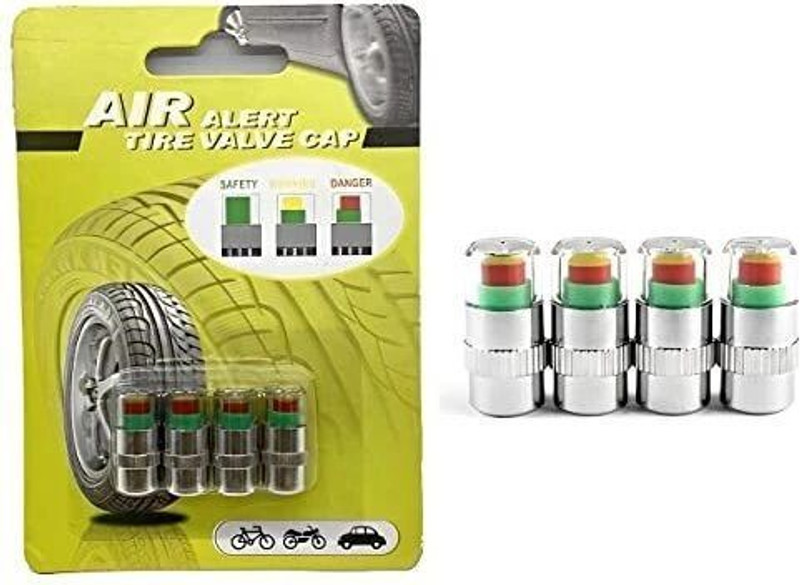 URBANTINO Steel, Plastic Tyre Valve Cap for Car, Bike(Cylinder)