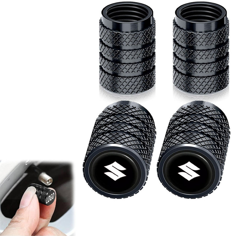 Rosa Store Aluminium Tyre Valve Cap for Car(Round)