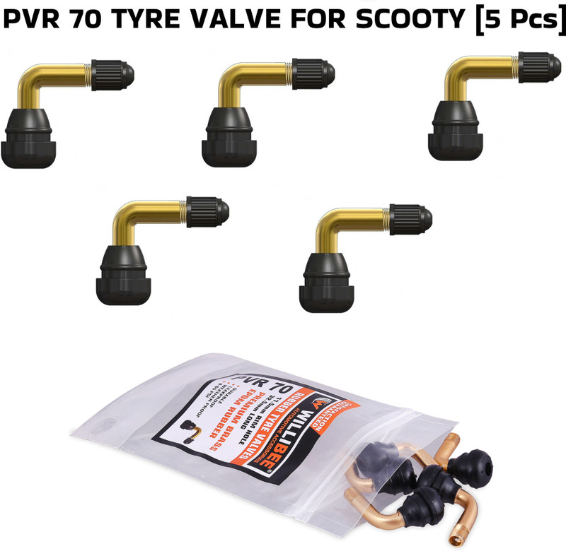 WILLIBEE Brass Tyre Valve Cap for Bike(L Shape)