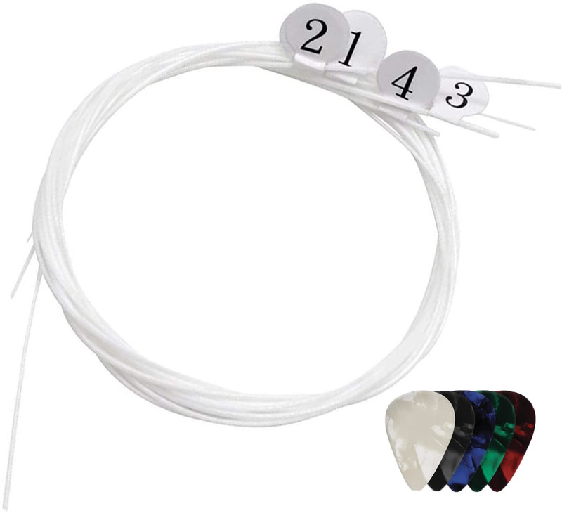 Mocking Bird Ukulele String Set for Soprano, Concert, Tenor,1-A,2-E,3-C,4-G Nylon Strings Concert Ukelele Strings