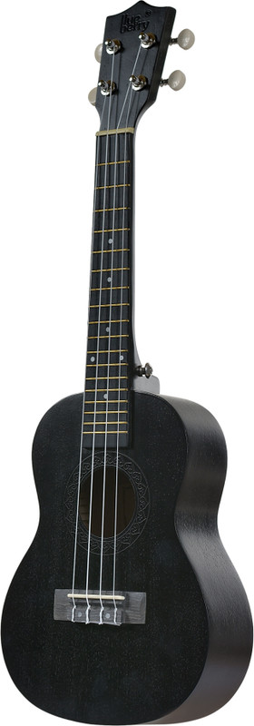 BLUEBERRY UK-10-Black Concert (24 Inch) Body Sapele and Mahogany Concert Ukulele(Overall Length - 62 cm)