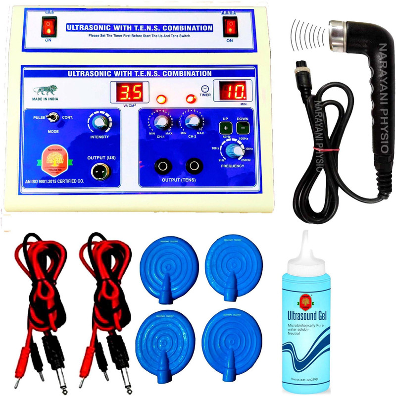 NARAYANI TRADERS Tens With Ultrasonic Physiotherapy Machine For Pain Relief Blue Ultrasound Machine