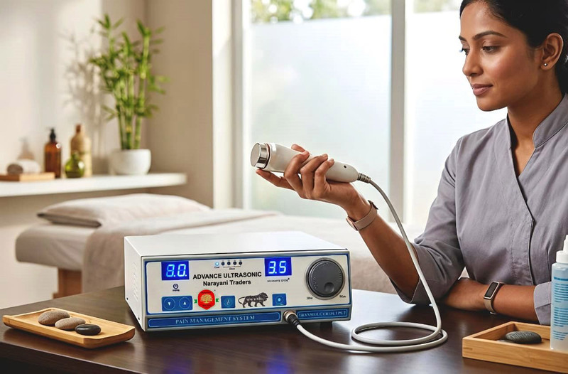 NARAYANI TRADERS Advance Ultrasonic Therapy Machine for Pain Relief 1 MHz Professional Ultrasound Machine