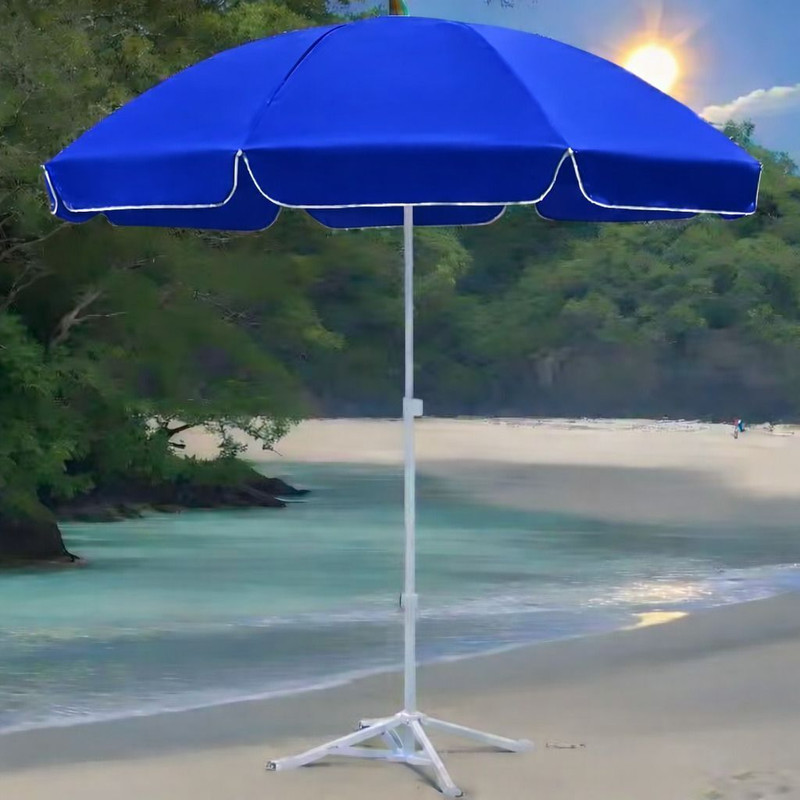 RAINVIBE Outdoor Garden Umbrella Beach and sun umbrella With Stand 6ft/36 in garden Umbrella(Maroon)