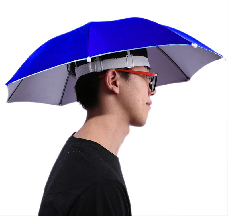BLUE FLIX Children Cap Rain Umbrella Strong Frame All Weather Protection Umbrella(Blue)