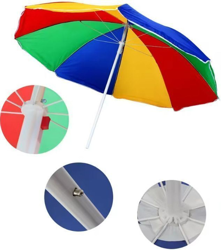 Dark Moon Outdoor Garden Umbrella 7ft Big Size for Hotel,Shop,Restaurant Outdoor Patio L8 Umbrella(Multicolor)