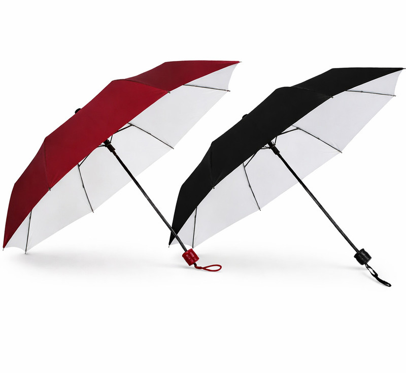 JIMIGO Windproof Umbrella | UV Protection | Strong Rain & Sun Umbrella |For Men & Women Umbrella(Black, Maroon)