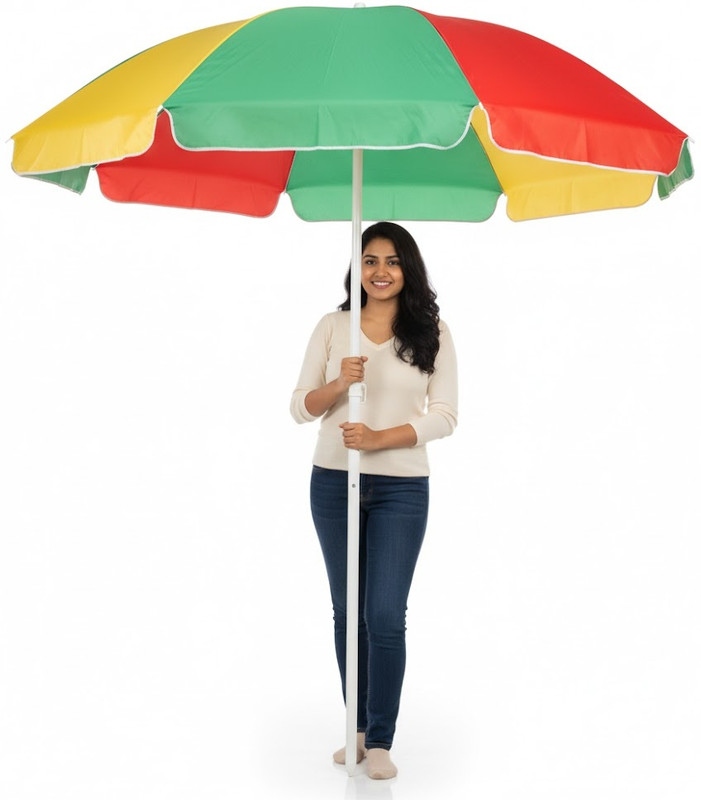 unicornstore Large Multi-Panel Outdoor Beach & Garden Umbrella for Sun Protection Umbrella(Multicolor)