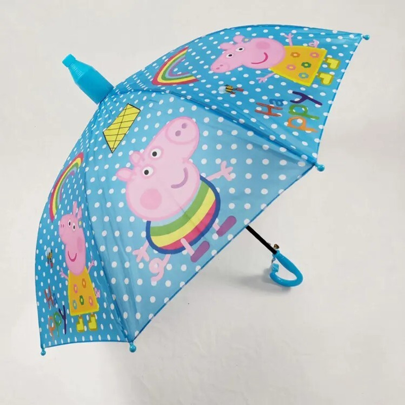 Dark Moon Lightweight Cartoon Print Kids Umbrella with Auto Opening kids_H35 Umbrella(Blue)