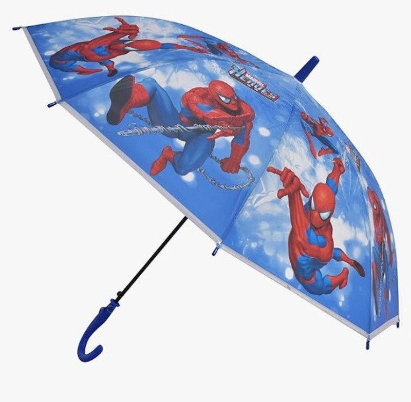 Dark Moon Funky Cartoon Print Kids Umbrella for children - Smart Rainwear Choice for Kids Umbrella(Blue)