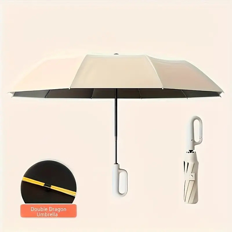 JOYIN UV Protection 3 Fold Umbrella Men, Women, Kids, Girls, Boys Rain Sun Umbrella(Blue, Black)