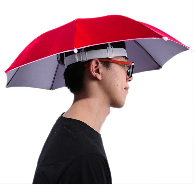 GREEN BIRD Kids Cap Style Umbrella for Boys Girls with Rain Protection Waterproof Umbrella(Red)