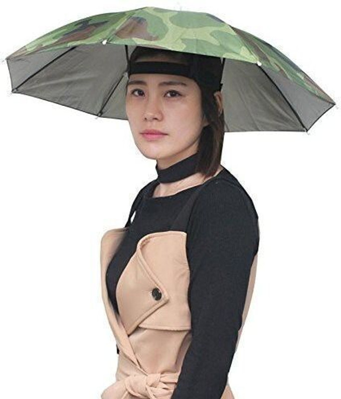 Rainpopson Hat Umbrella for Men,Women & Kids Cap Umbrella for Kids Cap Umbrella(Multicolor)