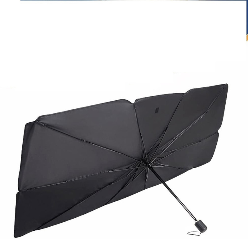 romj Foldable Sun and Heat Window Protection Car Sun Set Umbrella (Pack of 1) Umbrella(Multicolor)