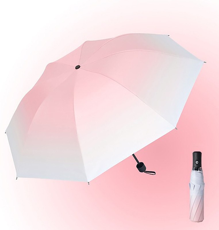 Toriyox Mini Folding Compact Umbrella with Case,Portable Umbrella,Small Sun,Rain Pocket Umbrella(Purple)