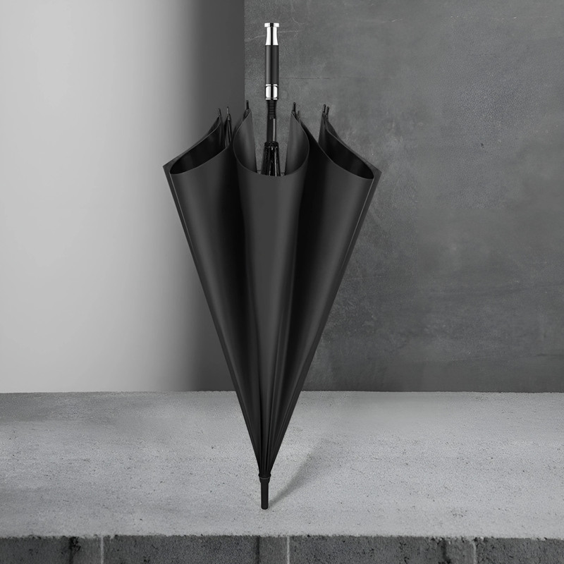 WHIISKET Rolls Royce Double Canopy Umbrella with Cover Travel Waterproof Umbrella Umbrella(Black)