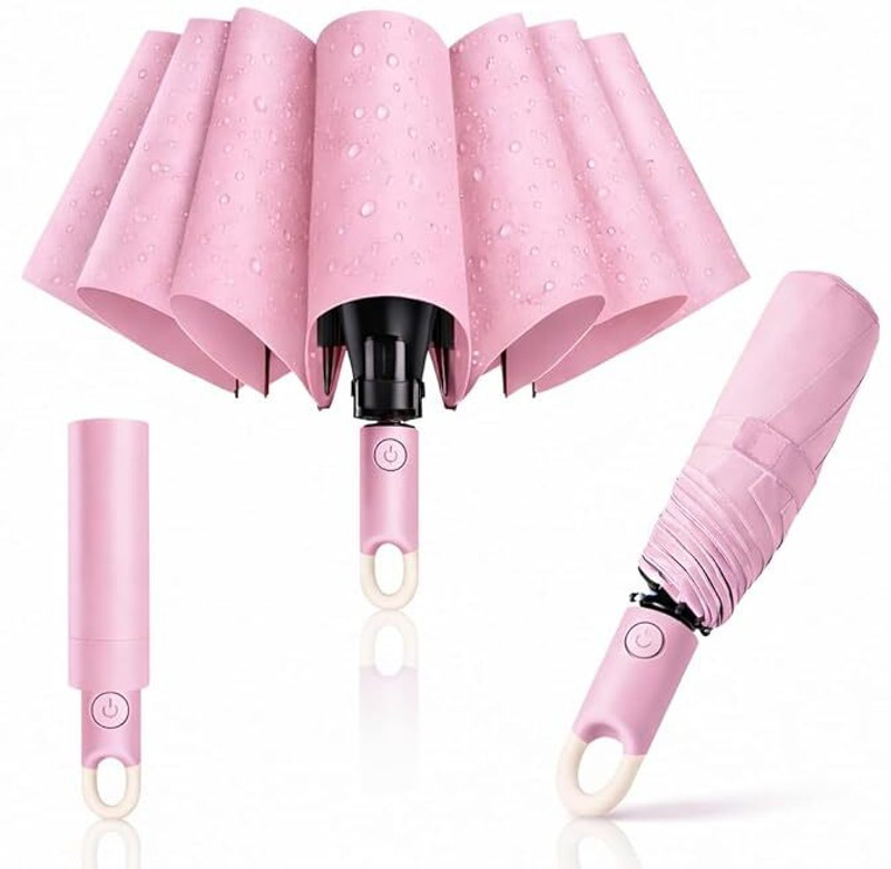 Bravo Bells Mini Capsule Folding Compact Lightweight UV Water Protection Travel Umbrella(Maroon)