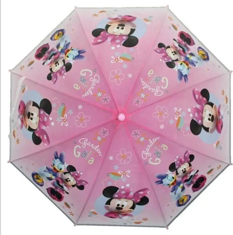 Dark Moon Daily Use Cartoon Print Kids Umbrella lightweight - Stylish Choice for Little Umbrella(Pink)