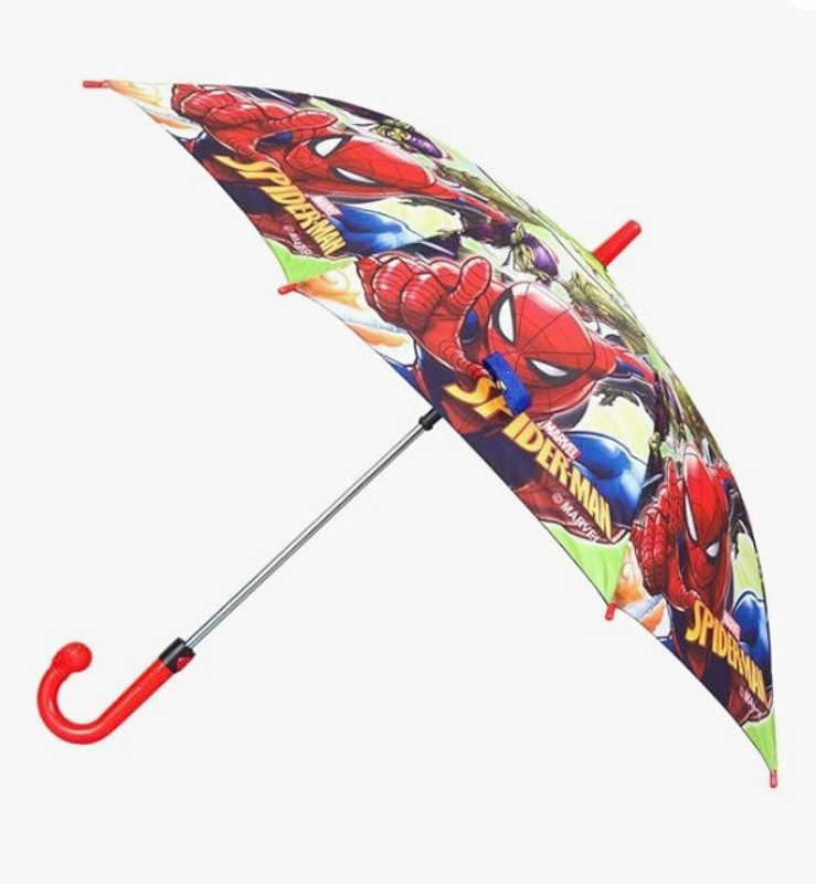 Roseikon Rids Kids Cartoon Print Auto Open Umbrella for Daily School Use kids_H208 Umbrella(Red)