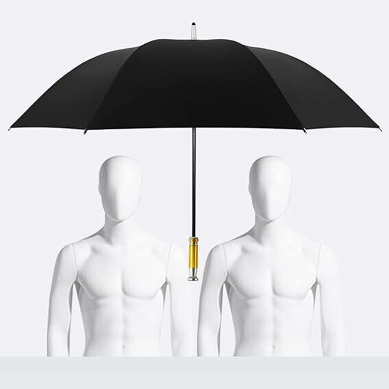 Nafeio Rain Waterproof Large Size Big Umbrella for Men,Women and Family Umbrella Umbrella(Black)