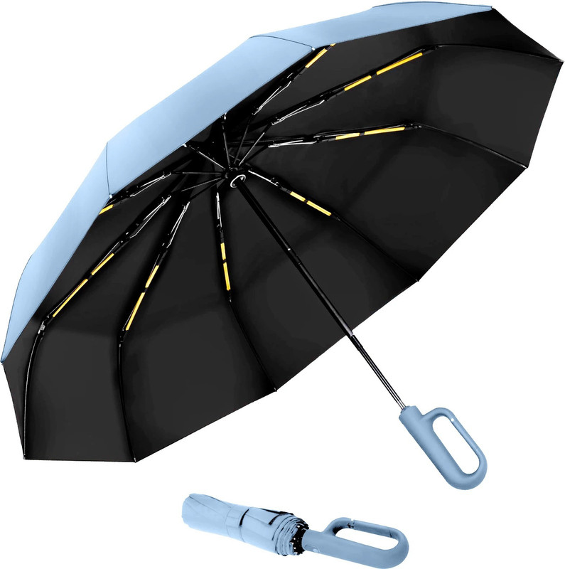 Lengloy Travel Umbrella Windproof Automatic Umbrella big size for men, Umbrella Umbrella(Green, Black)