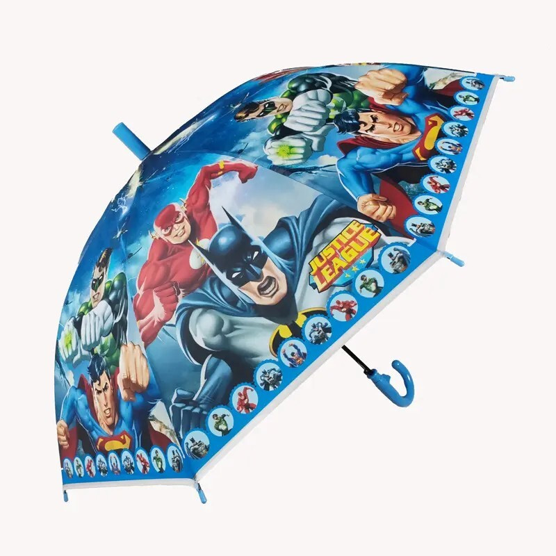 Dark Moon Cute Cartoon Auto Open Umbrella for Kids Girls and Boys kids kids_H216 Umbrella(Red)