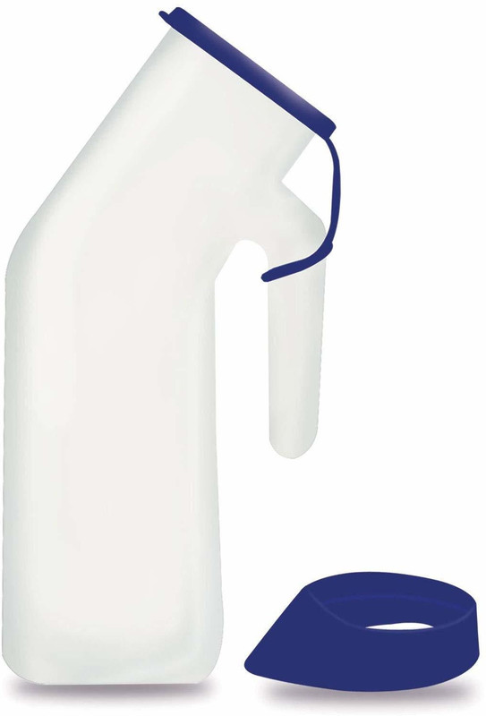 PRAVAHAM Healthcare Unisex Portable and Safe Medical Grade Breathable Urinal Pot Urine Pot(1000 ml White)