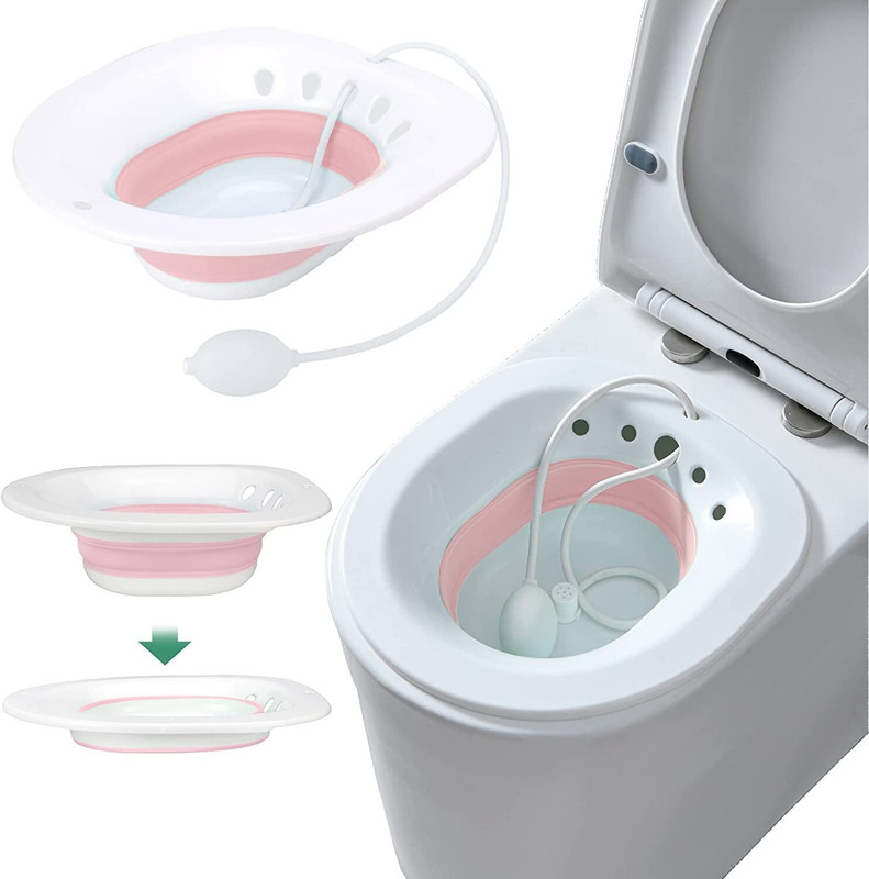 SUICUNE Sitz Bath for Toilet Seat - Yoni Steam Seat - V Steaming, Pregnant Women Urometer(2 L Grey, White)