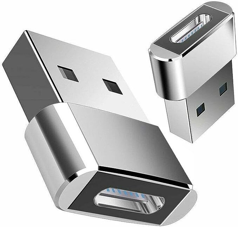 Etzin TYPE C TO MALE USB PACK OF 2 OTG ,DATA TRANFER ADAPTER EPL-1063TC USB Adapter(Silver)