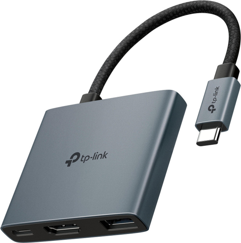 TP-Link UH3020C USB 3.0 Type-C 3 in 1 Hub 4K@60Hz HDMI 100W Powerful Fast Charging USB Adapter(Grey)