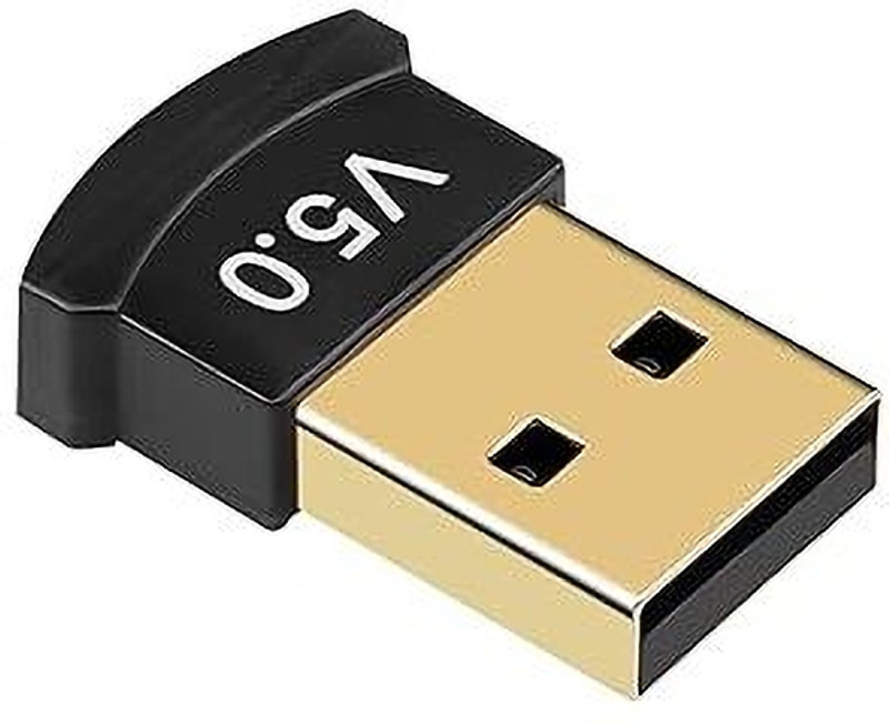 Tipton 5.0 Bluetooth Dongle Receiver Supports Windows10/8.1/7 USB Adapter(Black)
