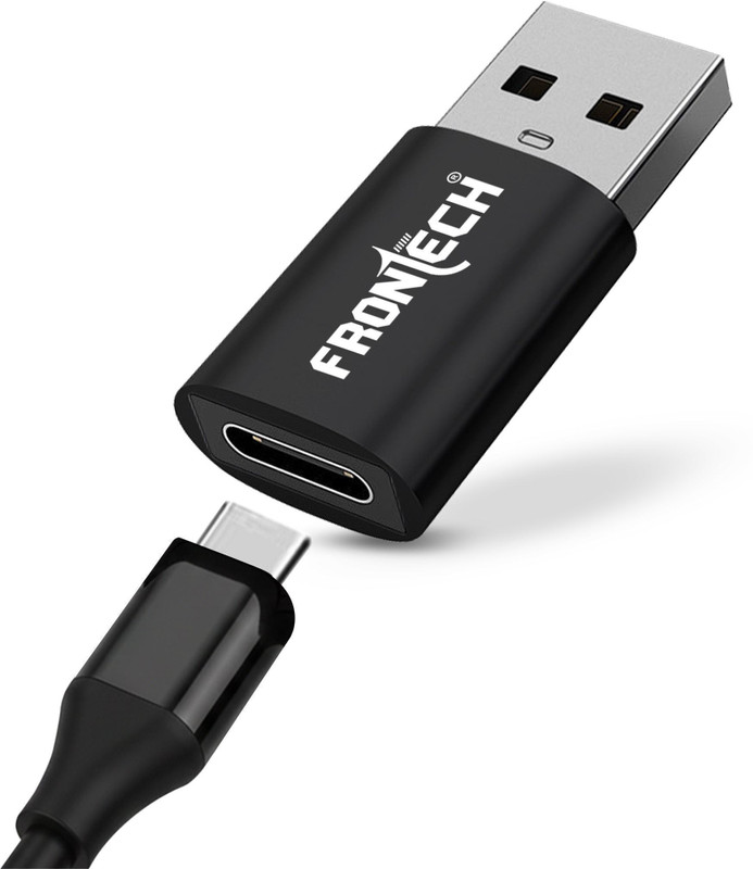 Frontech USB Converter Type C - USB OTG Converter, USB 3.0, Backwards Compatible USB Adapter(Black)