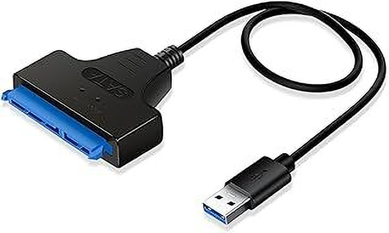 RyzCare USB 3.0 to SATA Adapter Cable for 2.5" SSD, 2.5" HDD (Not Support 3.5" HDD) USB Adapter(Black)