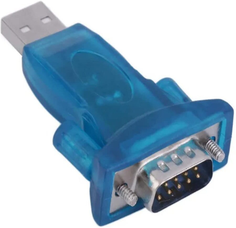 WiredCom USB 2.0 A Male to RS-232 DB9 Male Serial 9 Pin Converter Adapter USB Adapter(Blue)