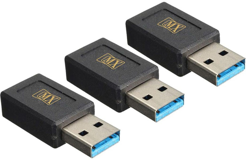 MX USB Type-C Female to USB A Male 3.0 Adapter (Black) Compatible with All C Type USB Adapter(Black)