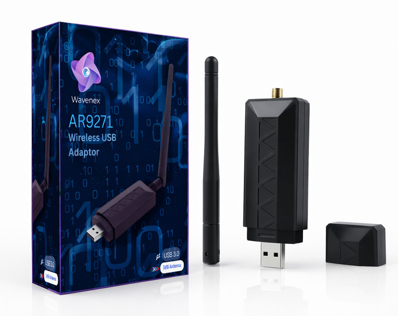 Atheors AR9271 Wifi Adapter USB Adapter(Black)