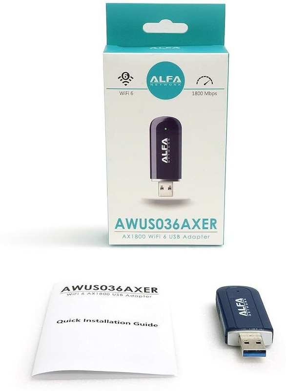 Alfa Network Alfa USB Adapter AWUS036AXER USB Adapter(Blue)