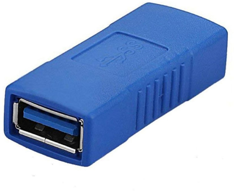 Ever Forever USB 3.0 A Female to Female Adapter USB Adapter(Blue)