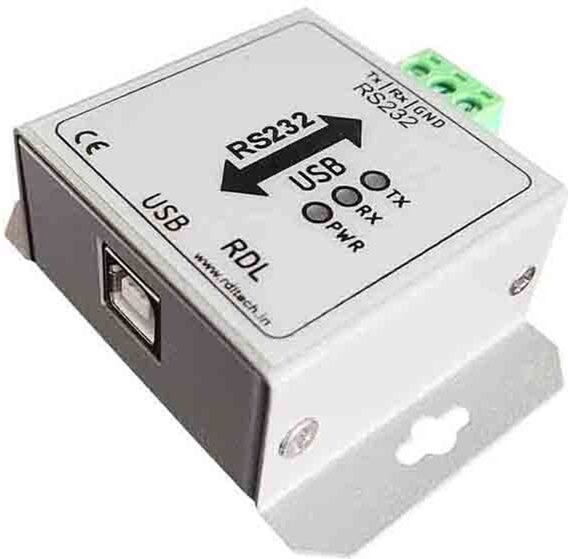 Rdl Isolated Serial USB to RS232 Adapter USB Adapter(Grey)