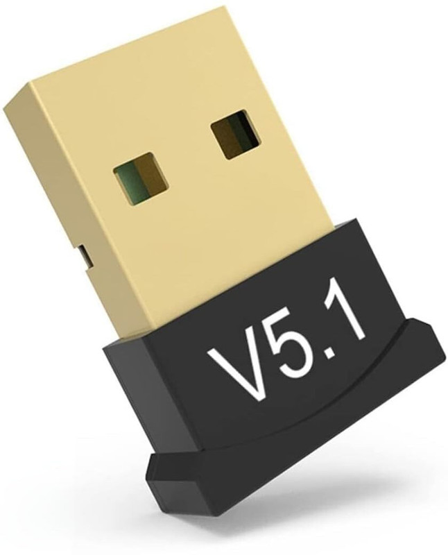 Espouse USB Bluetooth 5.1V Adapter Support Windows-7,8,10,11/Vista/XP,Mac,Linux USB Adapter(Black)