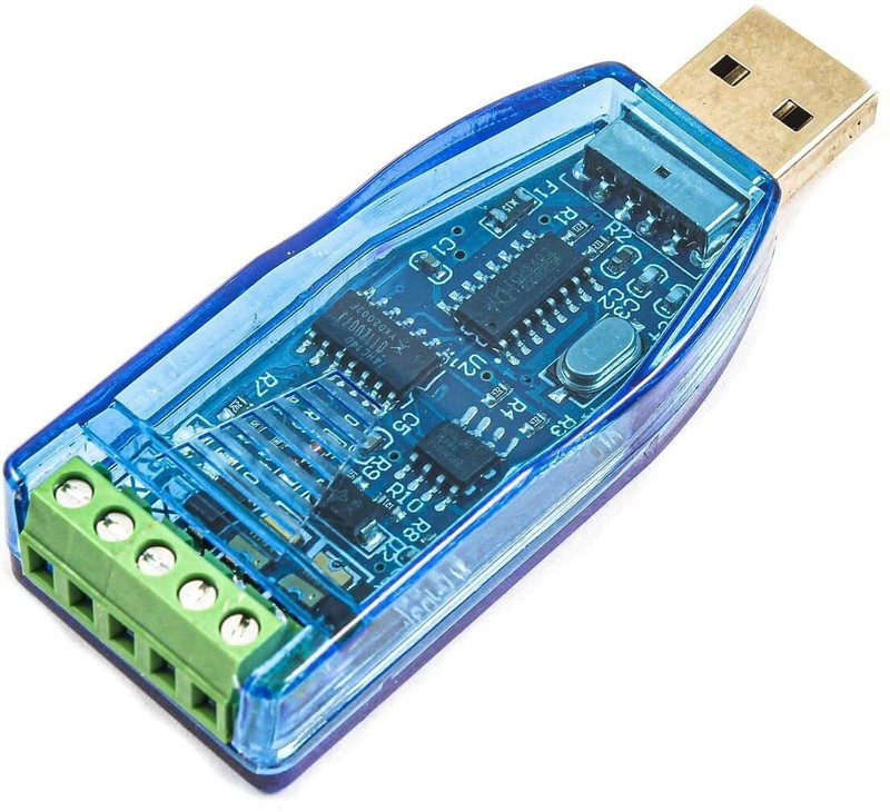 TECHGEAR USB to RS-485 Converter Adapter with CH 340/341 Chipset Supports All Windows USB Adapter(Blue)
